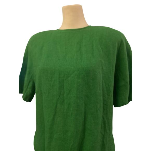 Chetta B 1980's Vintage Shift Dress, Green, Size 12 - Picture 3 of 7